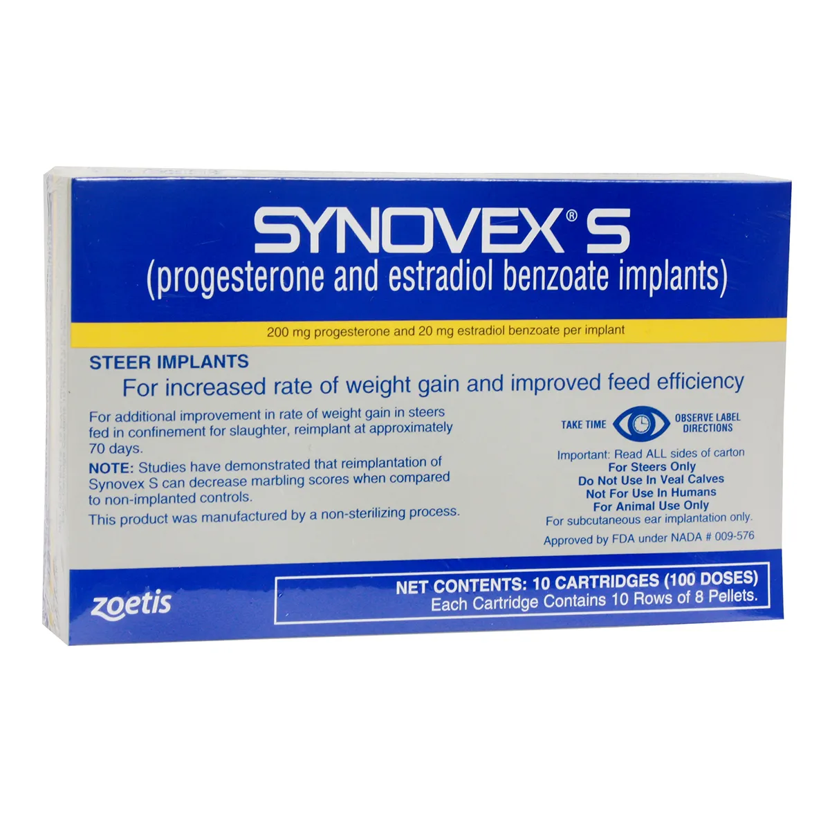 Synovex S Implants For Steers