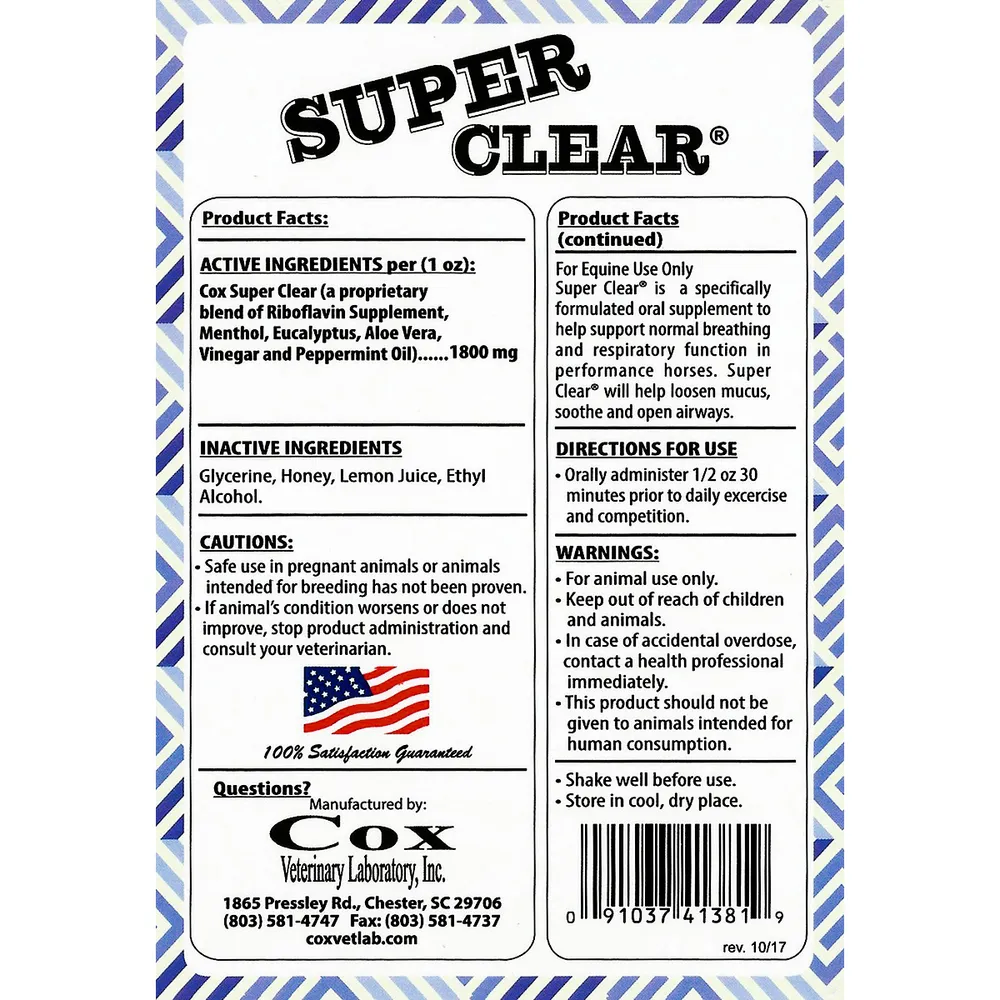 Super Clear Wind & Cough Remedy For Horses - Image 2