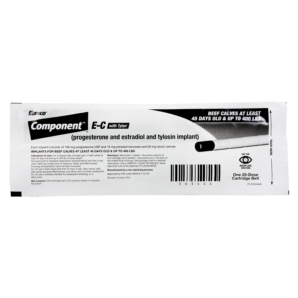 Component E-C With Tylan Cattle Implants