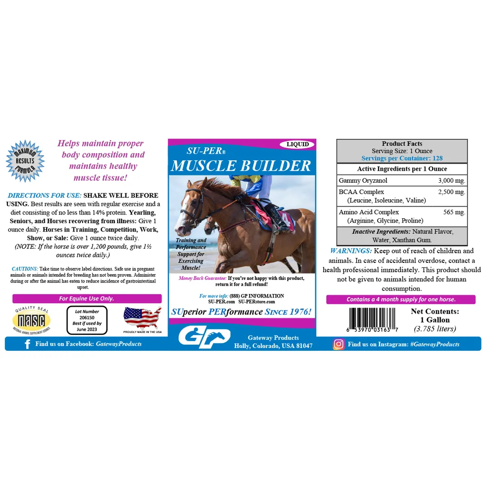 SU-PER Muscle Builder Horse Supplement - Image 3